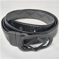 MCM Diamond Buckle Reversible Monogram Belt MXBESAK02BK001 - SIZE UNKNOWN