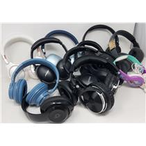 Lot Of Wired & Wireless Headphones Lot # 1 - VARIOUS BRANDS & MODELS - SEE DESC