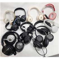 Lot Of Wired & Wireless Headphones Lot # 3 - VARIOUS BRANDS & MODELS - SEE DESC