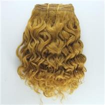 Ginger gold #17 curly mohair weft coarse 6- 8" x 50" 25827 QP