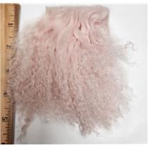 3" sq light pink Tibetan lambskin corner seam wig 26875