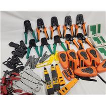 Network Cable Tools Lot - Crimpers / Cutters / Strippers / Network Cable Testers