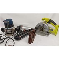 Lot of Assorted Power Tools Router / Angled Finish Nailer DA350C - SEE INFO