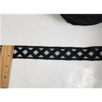 insertion trims Black satin stich,  10 yds x 1 3/8" 26891