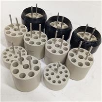 Lot of 3 Beckman Coulter 368313 Centrifuge Buckets & 10 Adapters 368336 & 368330