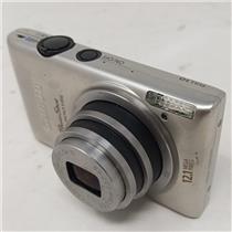 Canon PowerShot ELPH 300 HS 12.1MP Compact Digital Camera - Silver - WORKING