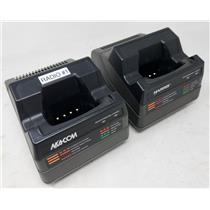 Lot Of 2 M/A-COM / HARRIS CH-104560 Tri-Chemistry Radio Chargers - CHARGER ONLY