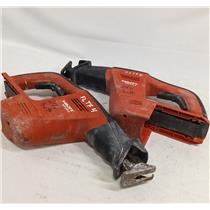 Lot of 2 Hilti WSR 650-A Reciprocating Cordless Saws - NO BATTERIES - READ