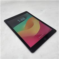 Apple iPad A1893 9.7" 6th Gen 128GB iOS 17.7.11 Wi-Fi Only Black / Gray Tablet