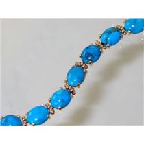 B003C, Turquoise Gold Bracelet