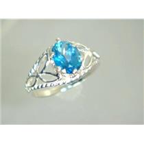 SR137, Paraiba Topaz, 925 Sterling Silver Ring