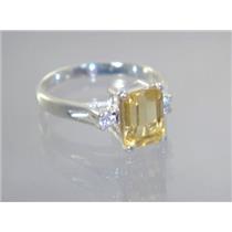 SR171, Citrine, 925 Sterling Silver Ring
