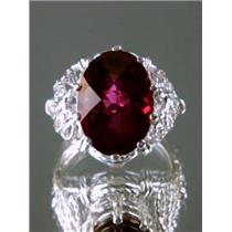 SR260, Crimson Topaz 925 Sterling Silver Ring