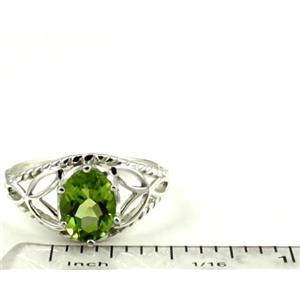 SR137, Peridot, 925 Sterling Silver Ring