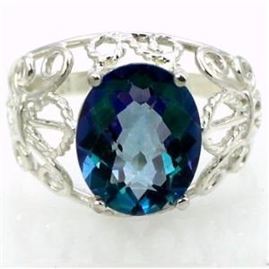 SR162, Neptune Garden Topaz, 925 Sterling Silver Ring