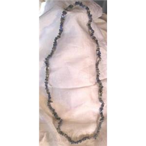 Blue Lapis Chip 36" Endless Strand Necklace