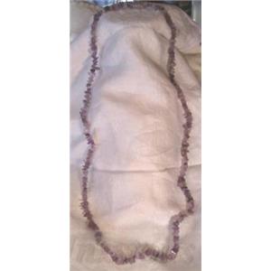 Amethyst Chip 34" Endless Strand Necklace