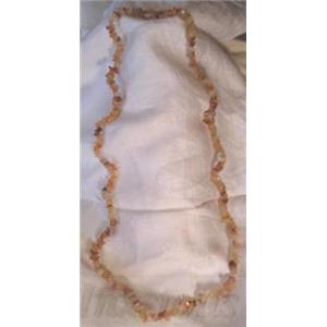 Red Agate Chip 36" Endless Strand Necklace