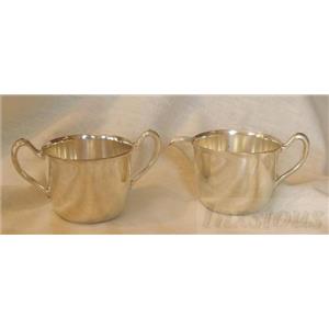 Academy Silver on Copper Creamer & Sugar Set Cream