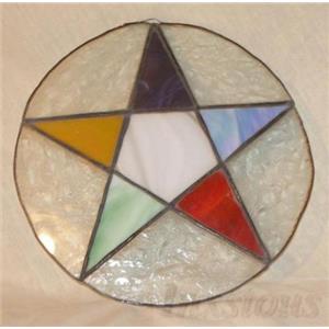 10 " Pentagram Wicca Altar Table Accent or Wall Plaque