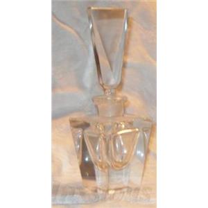 Crystal Perfume Bottle w/ Frosted Neck