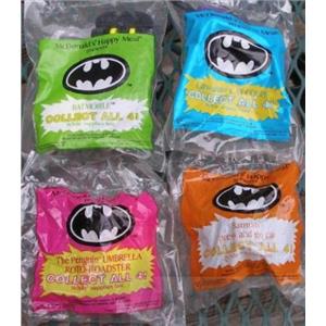 McDonalds Batman 4 pc Vehicle Car Toy Set MIP