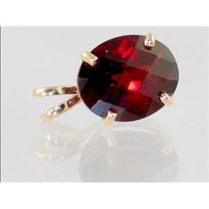 P040, Mozambique Garnet 14K Gold Pendant