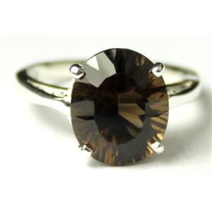 Sterling Silver Ladies Ring, Smoky Quartz, SR055