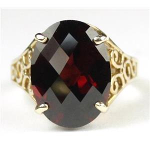 10K, 14K or 18K Gold Ladies Ring, Mozambique Garnet, R049