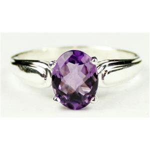 SR058, Amethyst, 925 Sterling Silver Ring