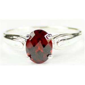 SR058, Mozambique Garnet, 925 Sterling Silver Ring