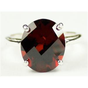Sterling Silver Ladies Ring, Mozambique Garnet, SR055