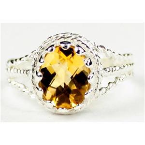 Citrine, 925 Sterling Silver Ring, SR070