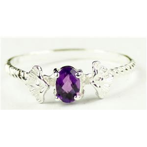 SR192, Amethyst, 925 Sterling Silver Ring