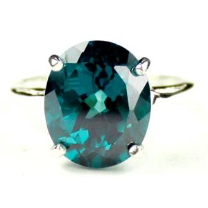 Sterling Silver Ladies Ring, Paraiba Topaz, SR055