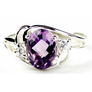 SR176, Amethyst, 925 Sterling Silver Ring