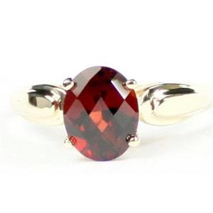 10K, 14K or 18K Gold Ladies Ring, Mozambique Garnet, R058