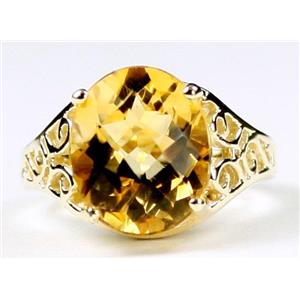 10K, 14K or 18K Gold Ladies Ring, Citrine, R057