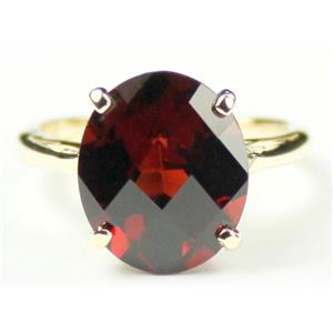 10K, 14K or 18K Gold Ladies Ring, Mozambique Garnet, R055