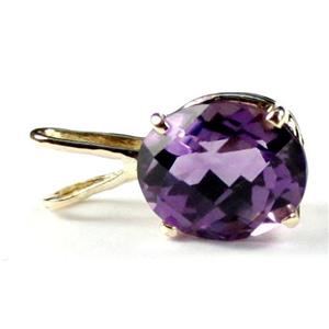 P002, Amethyst 14k Gold Pendant