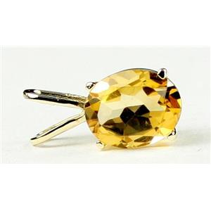 P002, Citrine 14k Gold Pendant