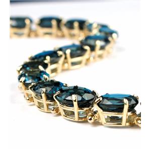 B003, London Blue Topaz Gold Bracelet