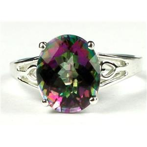SR139, Mystic Fire Topaz, 925 Sterling Silver Ring