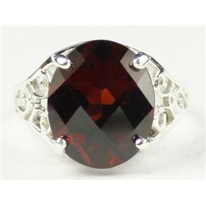 SR057, Mozambique Garnet, 925 Sterling Silver Ring
