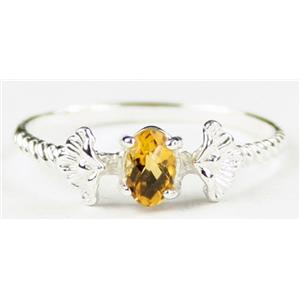 SR192, Citrine, 925 Sterling Silver Ring