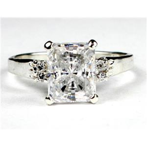 SR221, Cubic Zirconia (CZ), 925 Sterling Silver Ring