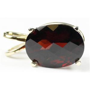 P006, Mozambique Garnet 14K Gold Pendant