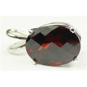925 Sterling Silver Pendant, Mozambique Garnet, SP004