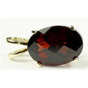 P004, Mozambique Garnet 14k Gold Pendant