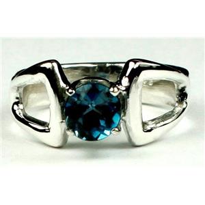 SR307, London Blue Topaz 925 Sterling Silver Ring